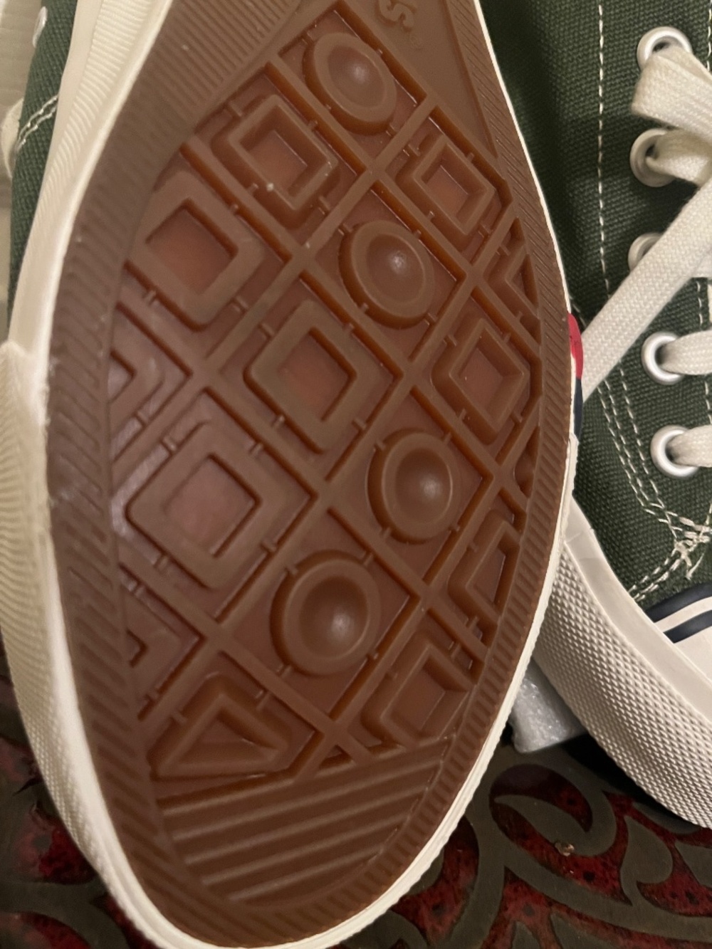 RETRO PRO-Keds Royal Lo Sneaker Classic Basketball Red/Blue Power-Stripe Olive - Picture 7 of 9